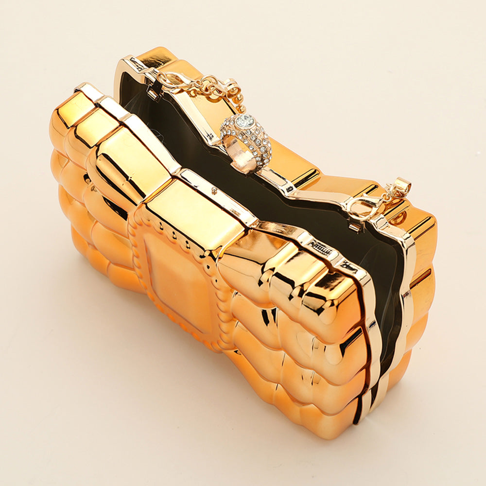 Metallic Bow Handbag