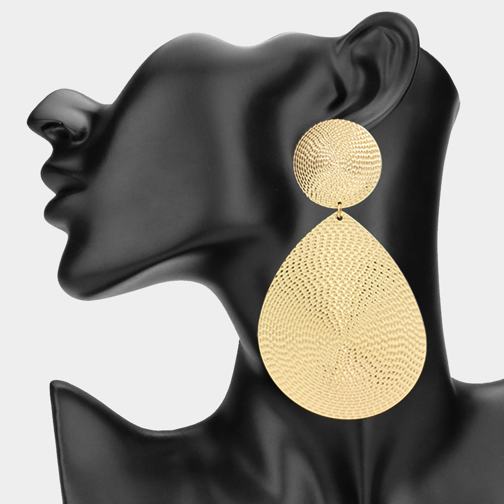 Oversized Teardrop Earrings