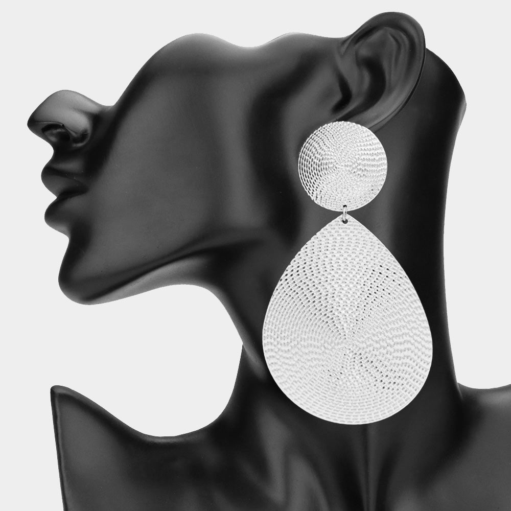 Oversized Teardrop Earrings