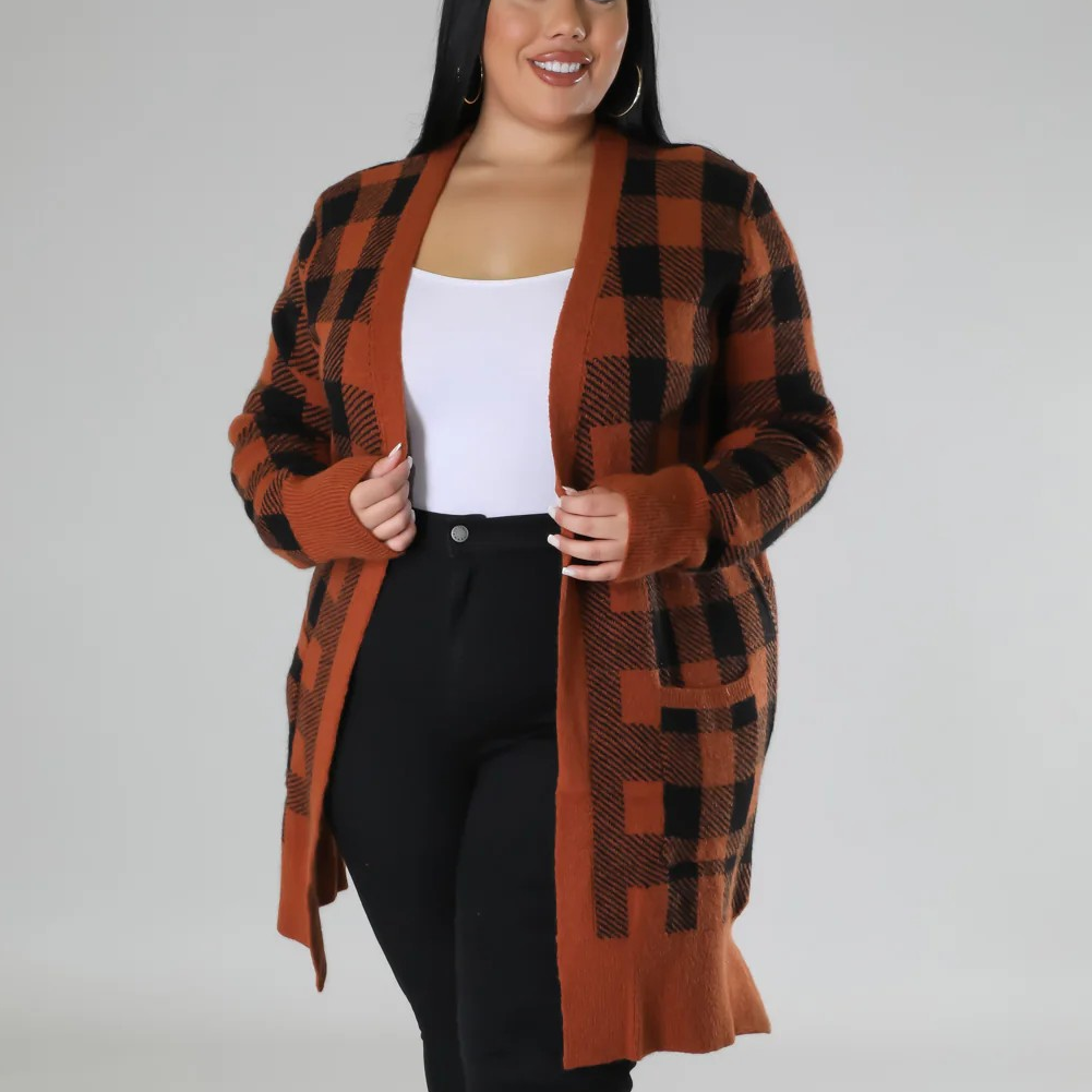 Plaid It Is Cardigan