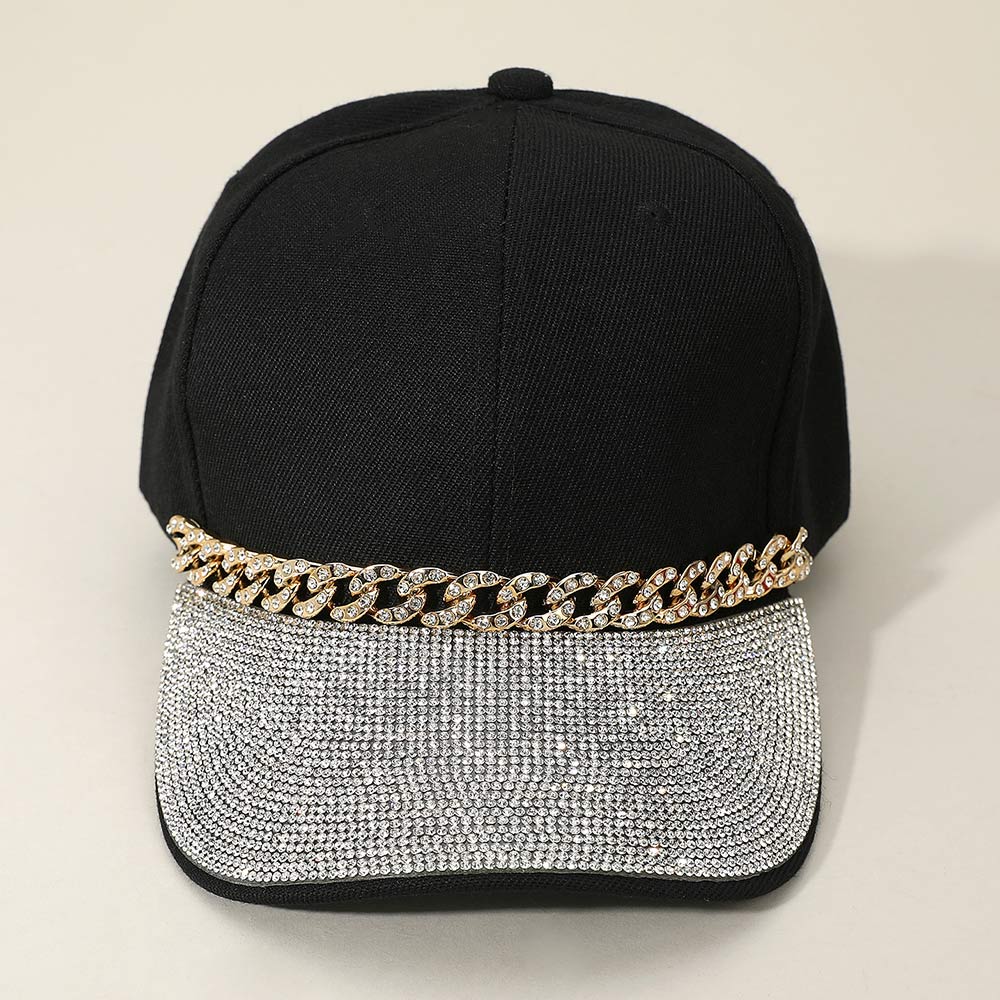 
  
  Blinged Out Brim Baseball Cap
  
