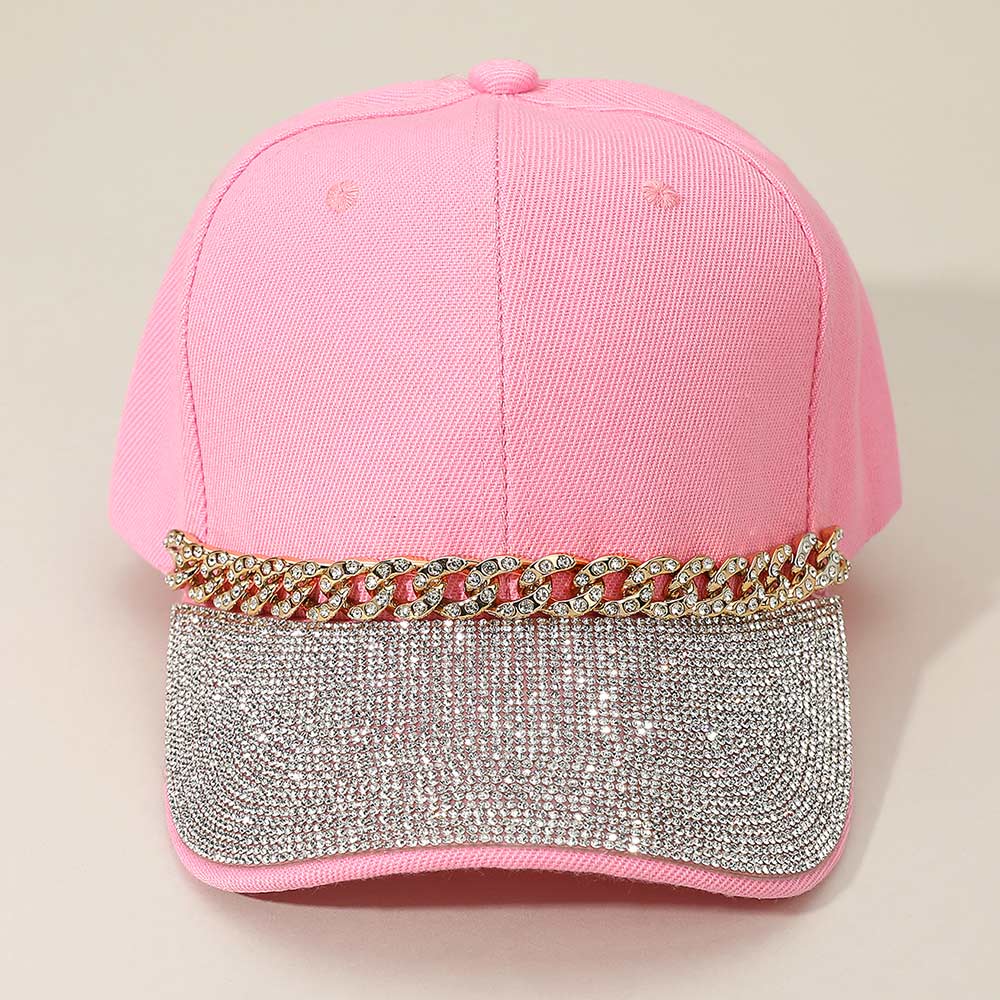 
  
  Blinged Out Brim Baseball Cap
  
