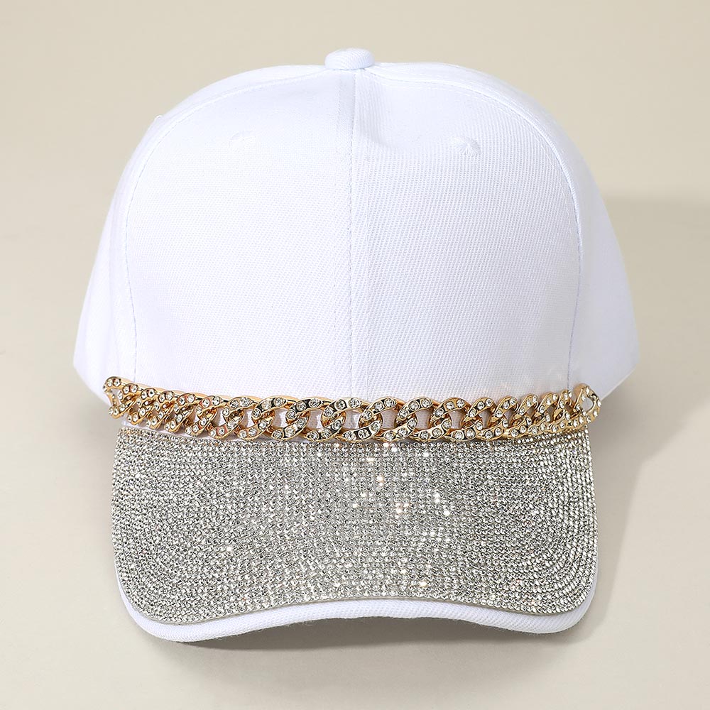 
  
  Blinged Out Brim Baseball Cap
  
