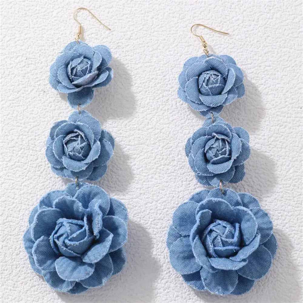 
  
  Diva Denim Drop Earring
  
