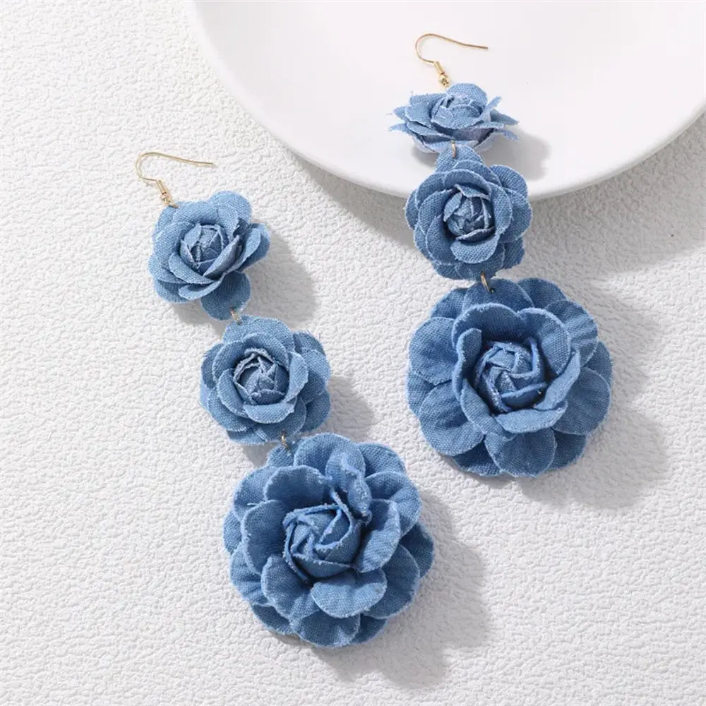 
  
  Diva Denim Drop Earring
  
