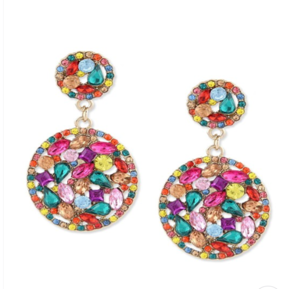 
  
  Chic Rhinestone Earrings
  
