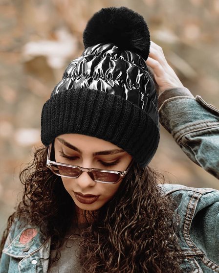 
  
  Puffer Pom Beanie
  
