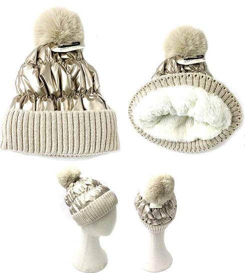 
  
  Puffer Pom Beanie
  
