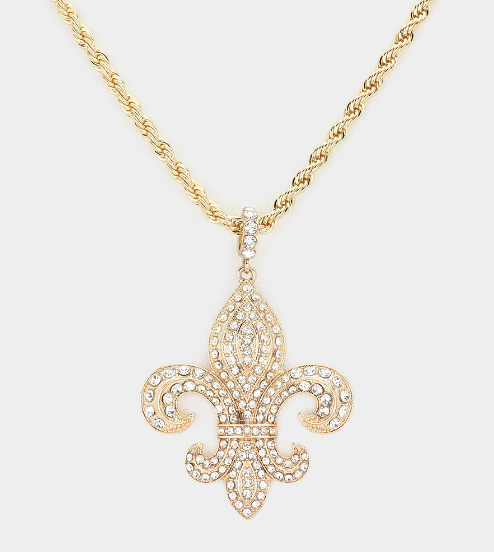 
  
  Fleur de Lis Necklace
  
