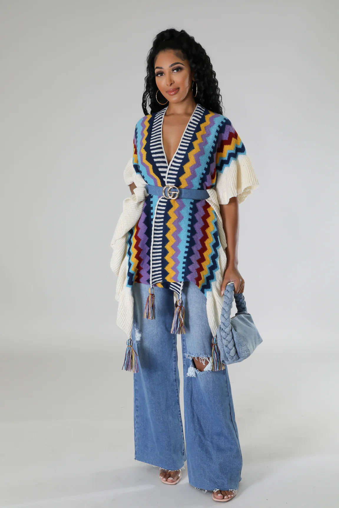 
  
  Tassels Popping Poncho
  
