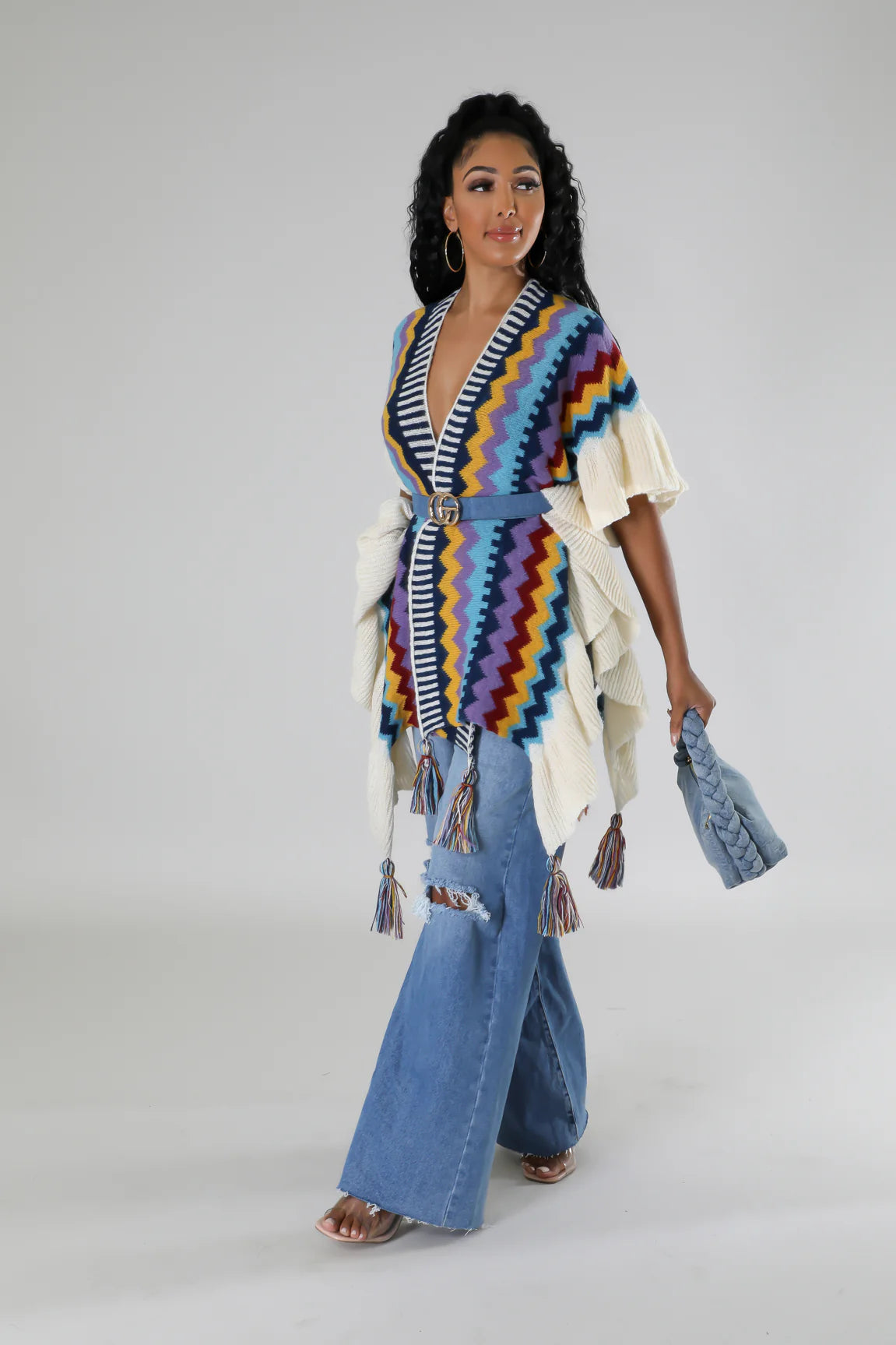 
  
  Tassels Popping Poncho
  
