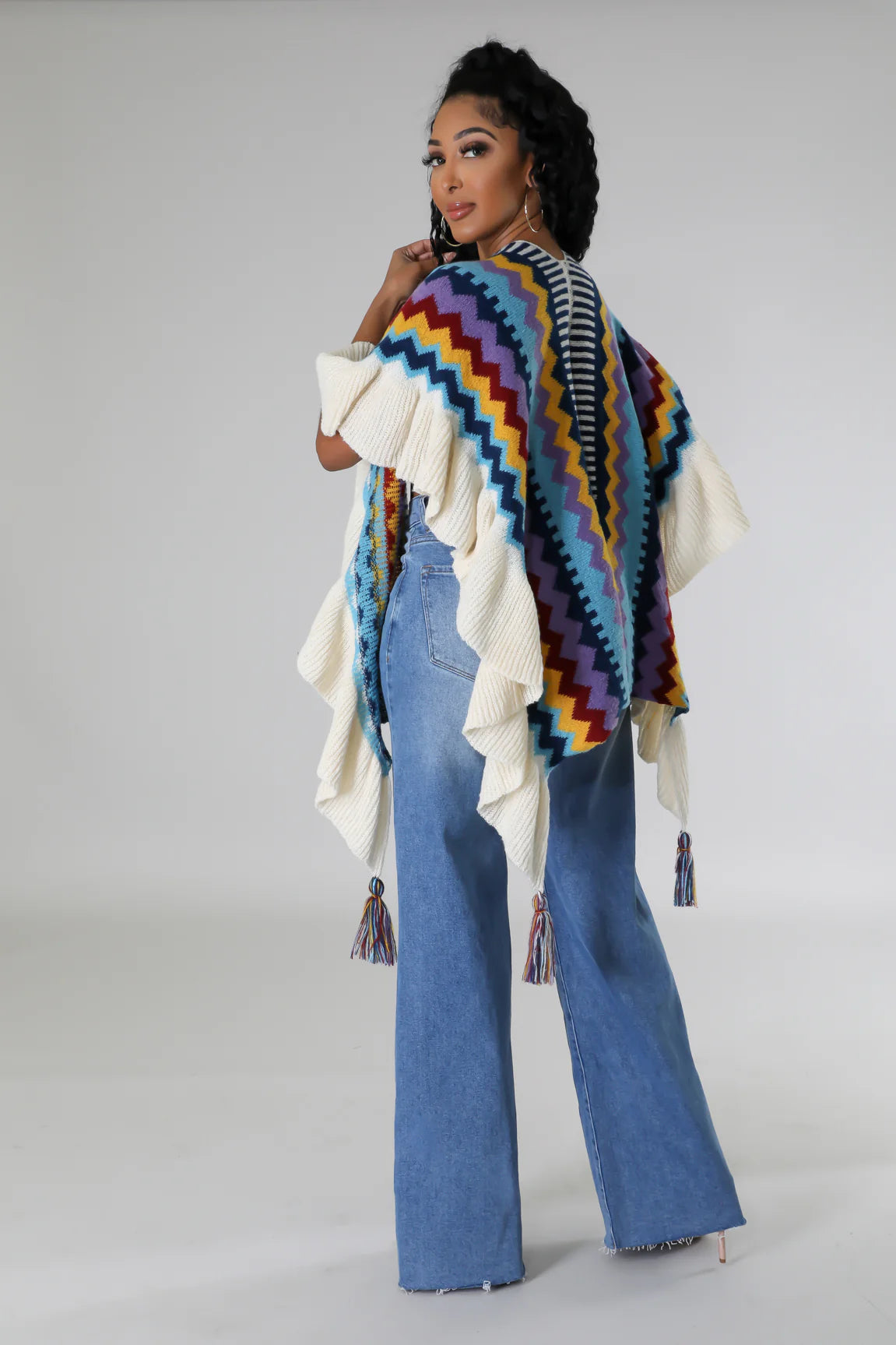 
  
  Tassels Popping Poncho
  
