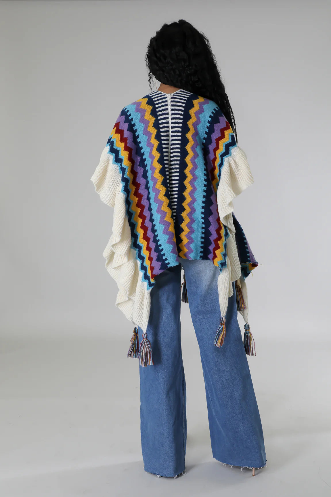 
  
  Tassels Popping Poncho
  
