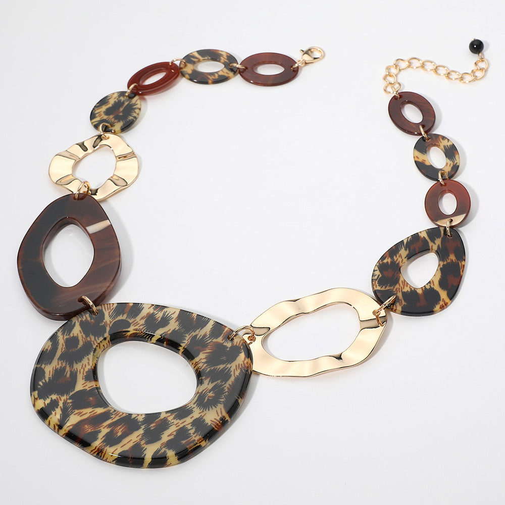 
  
  Abstract Oval Necklace
  
