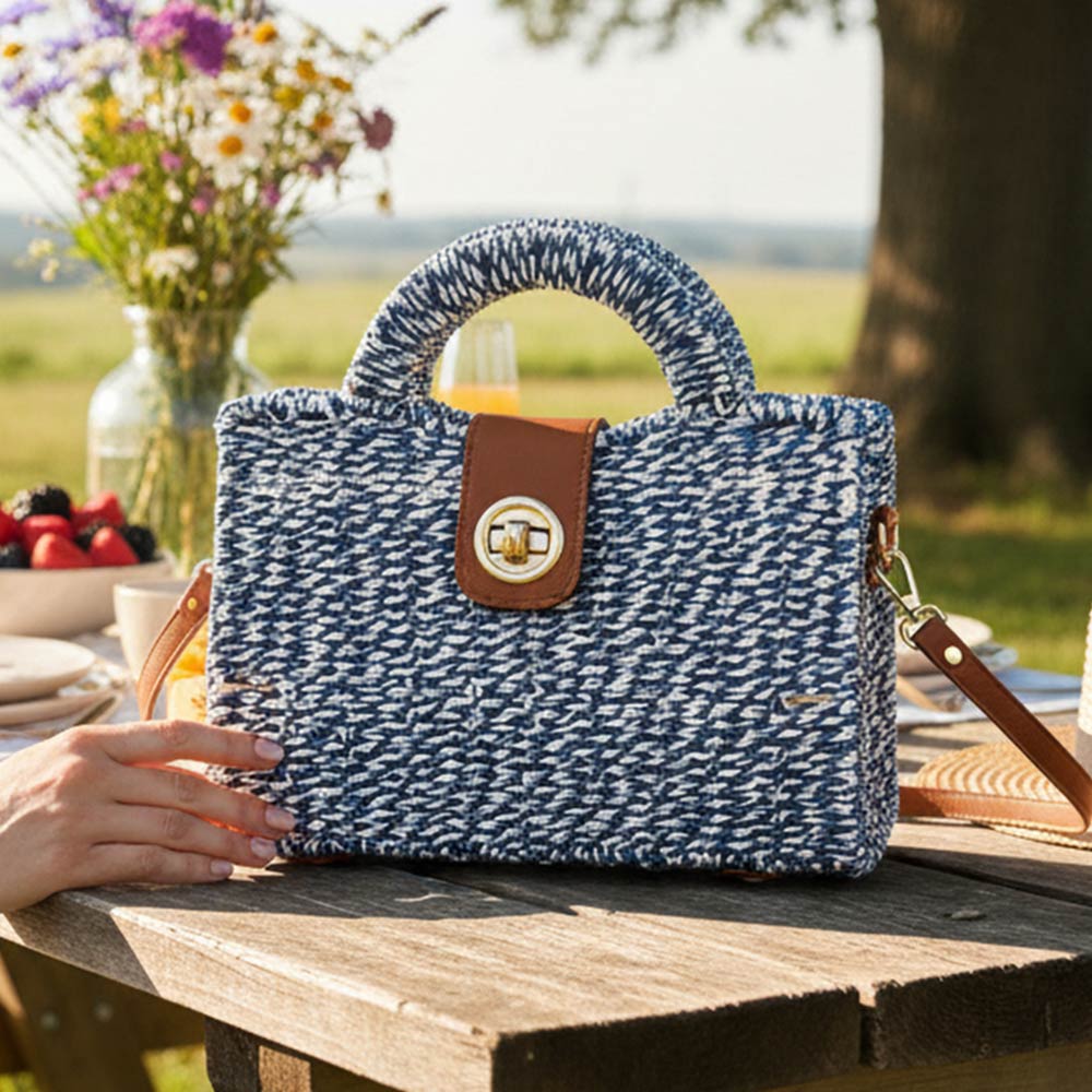 
  
  Key West Woven Handbag
  
