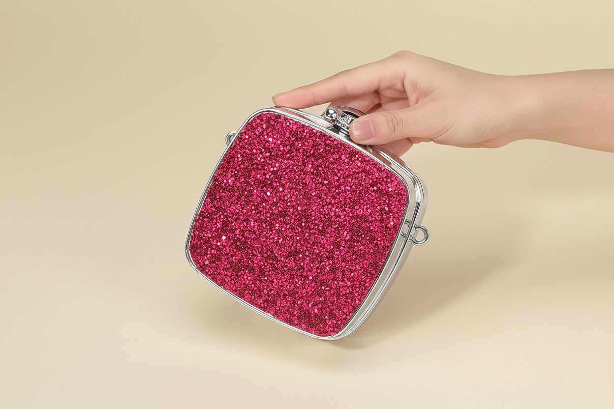 
  
  Glitter All Over Mini Clutch
  
