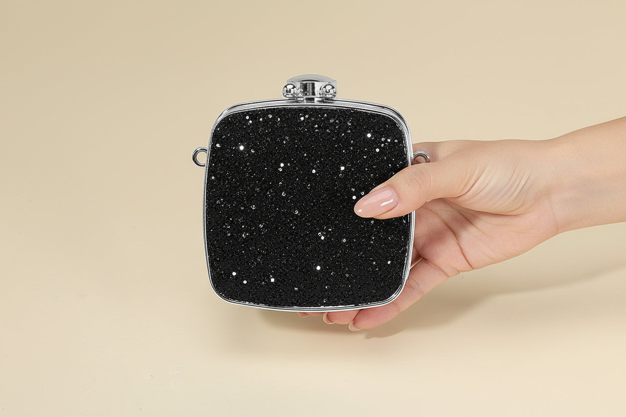 
  
  Glitter All Over Mini Clutch
  
