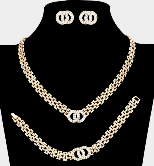 
  
  Double O Necklace Set
  
