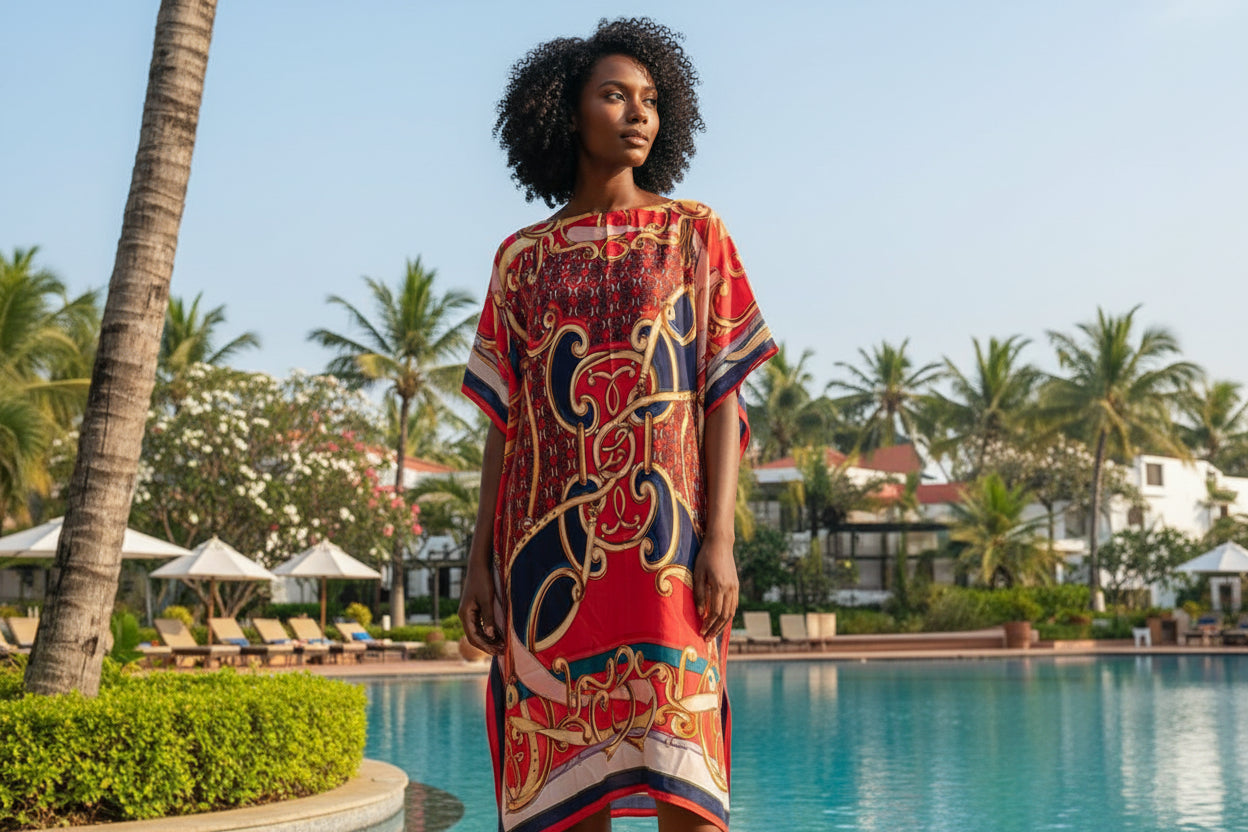 
  
  Resort Midi Kaftan
  
