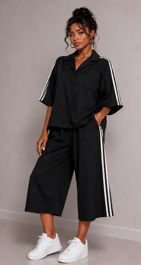 
  
  Stripes Two-Piece Set
  
