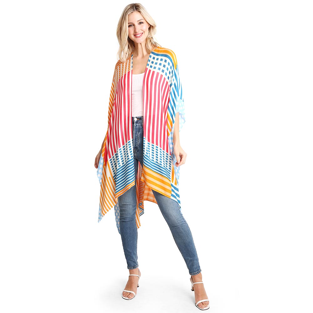 
  
  Geometric Spring Kimono
  
