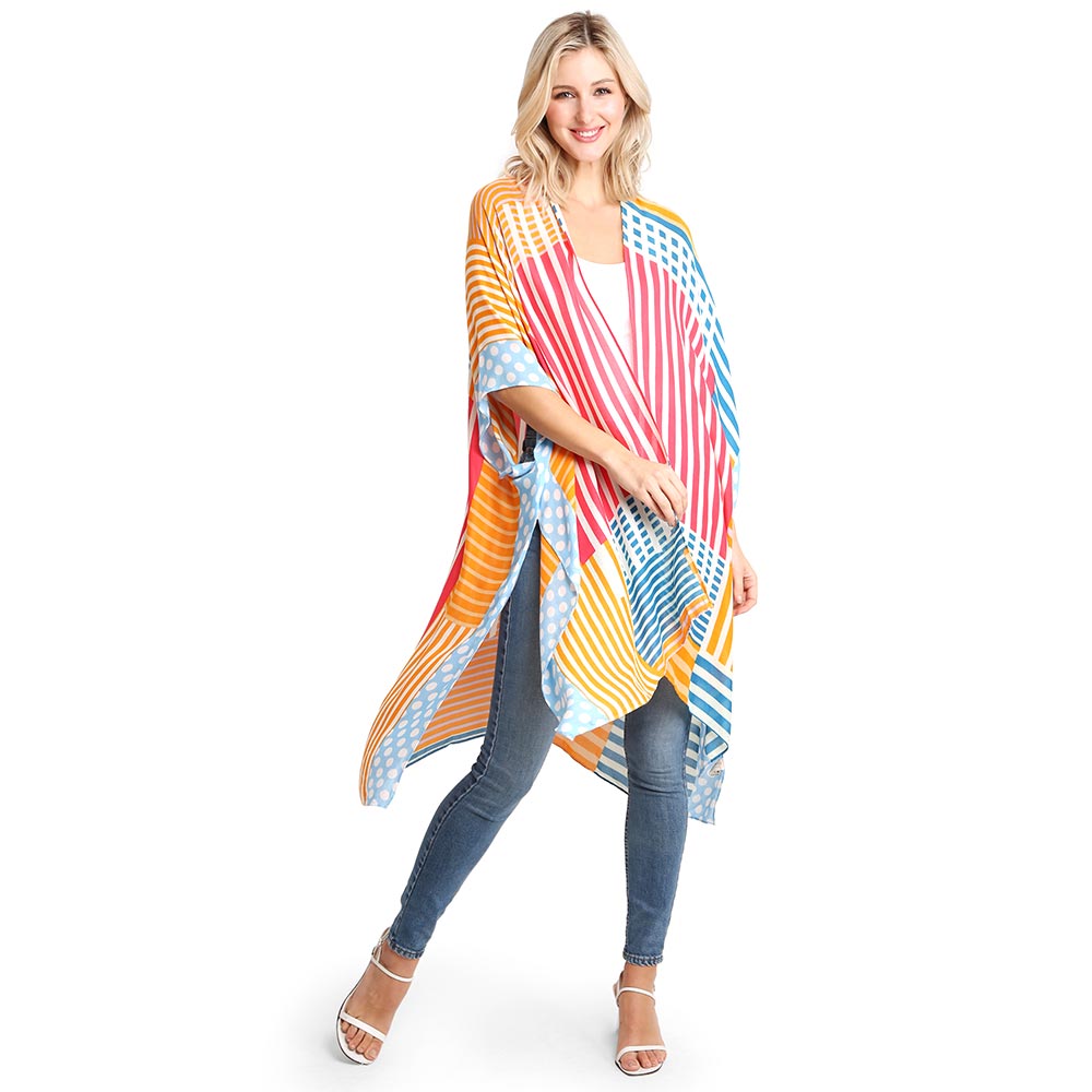 
  
  Geometric Spring Kimono
  

