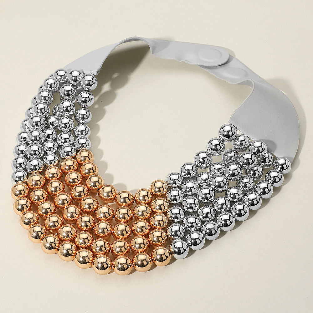 
  
  Beaded Collar Necklace
  
