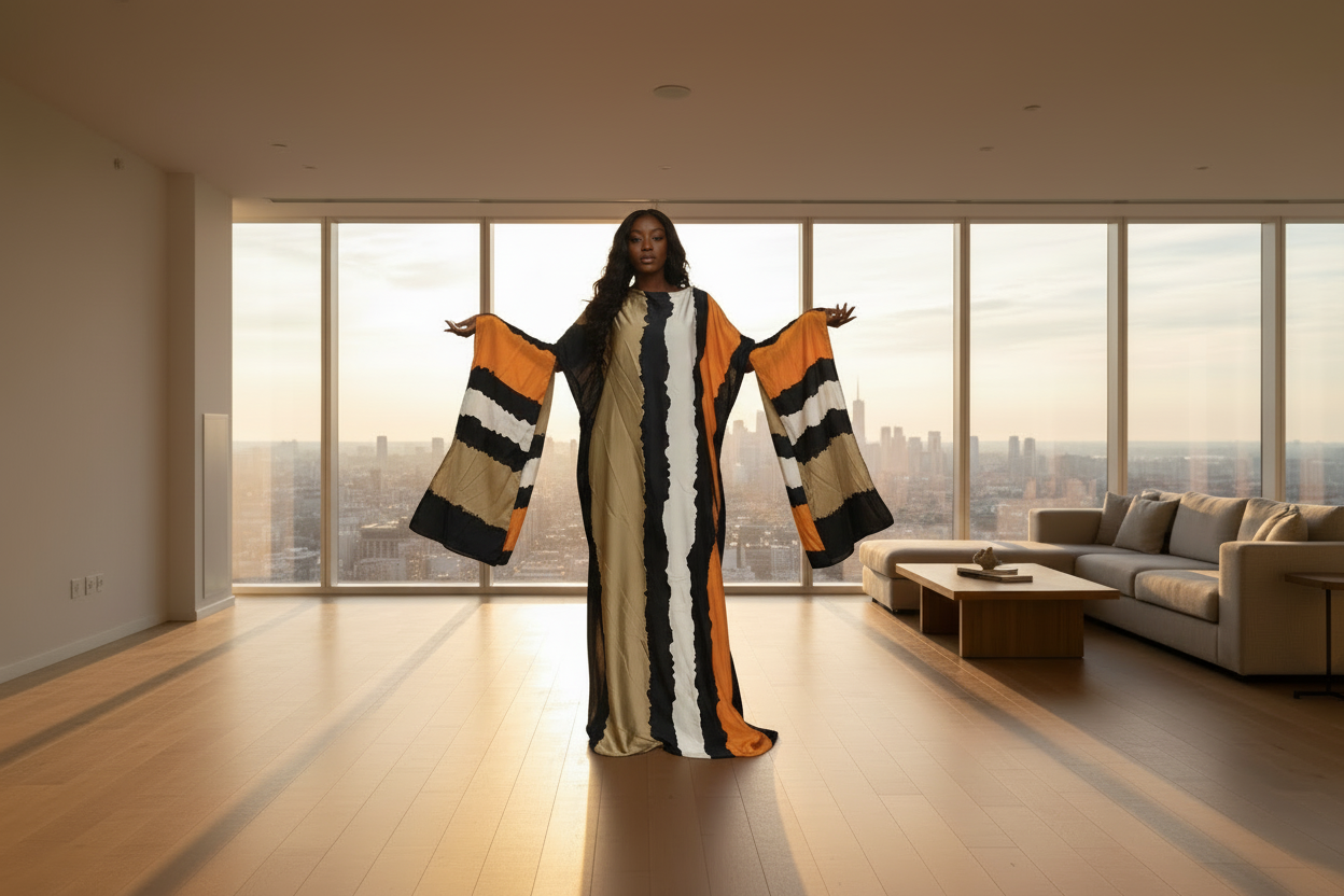 
  
  Golden Kimono / Scarf
  
