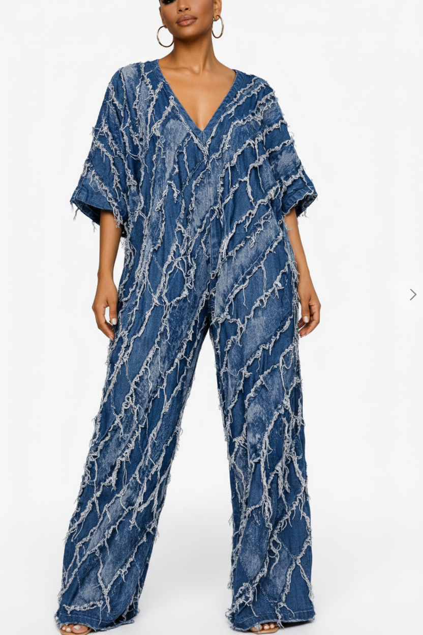 
  
  Frayed and Relax Jumpsuit
  
