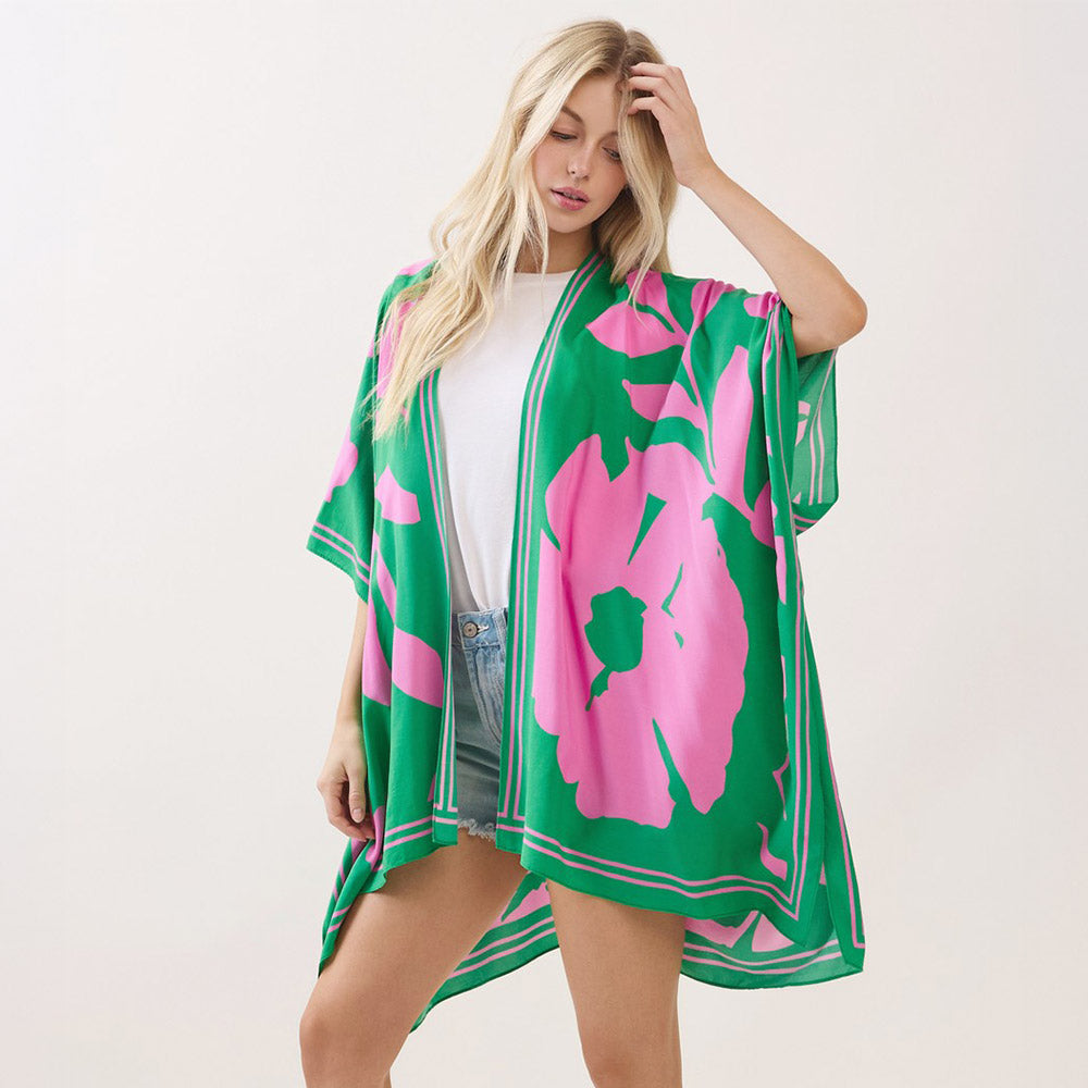 
  
  Leaf and Flower Kimono
  
