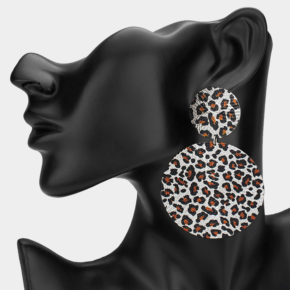 
  
  Leopard Oversized Earrings
  
