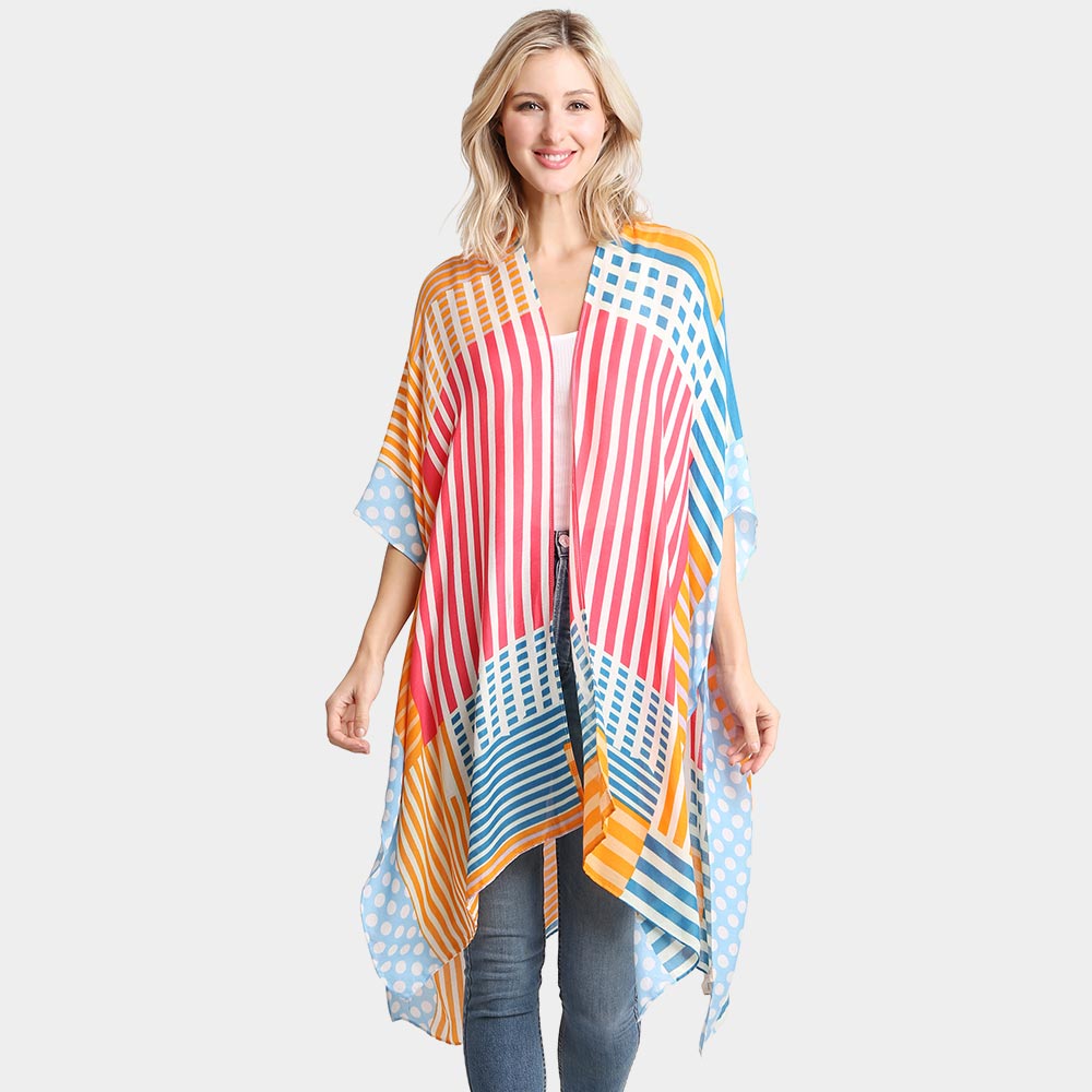 
  
  Geometric Spring Kimono
  
