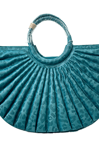 
  
  Teal Satchel | Zipper Closure, Comfortable Handle
  
