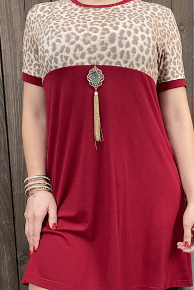 
  
  Burgundy Leopard Dress: The Fierce Fashion Statement
  
