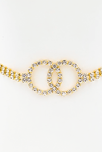 
  
  The Chain of Life Belt-Gold: Exquisite Rhinestone Iron Belt
  
