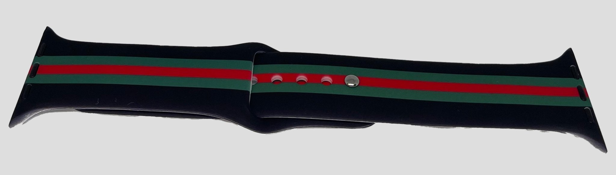 
  
  Green & Red Striped Watch Band
  
