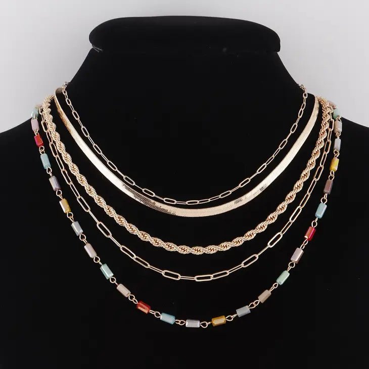 
  
  Multi-Layered Necklace
  
