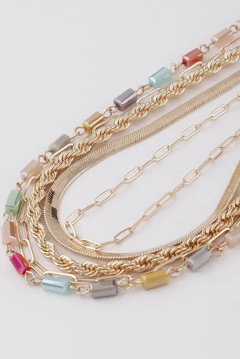 
  
  Multi-Layered Necklace
  
